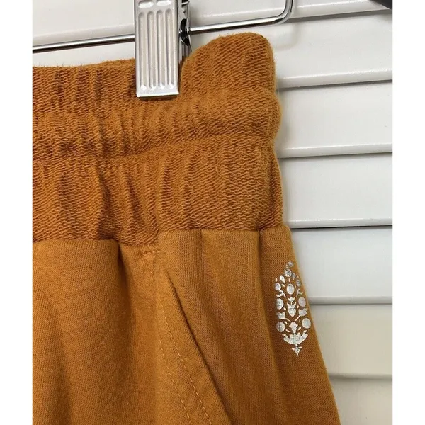 Free People Movement Joggers Women's Small Golden Yellow Drawstring Athleisure - Image 5