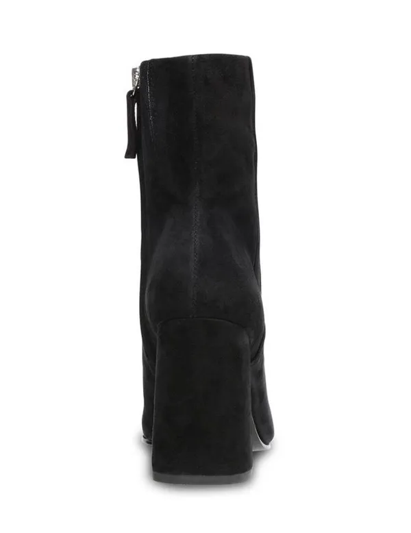 Steve Madden NEW  Embry Black Suede Heeled Booties - Image 5