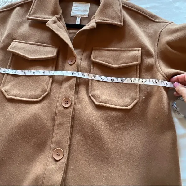 Avec les filles boyfriend shacket cognac size XS - Image 7