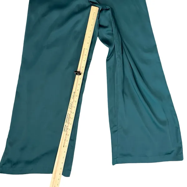 Lulus Hold That Pose Emerald Green Strappy Glam Satin Jumpsuit size XS NEW Tags - Image 4