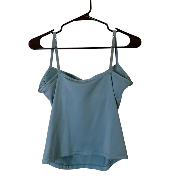 Fashion Bug Blue Sleeveless Padded Cup Tank Top Women Sz S - Image 2
