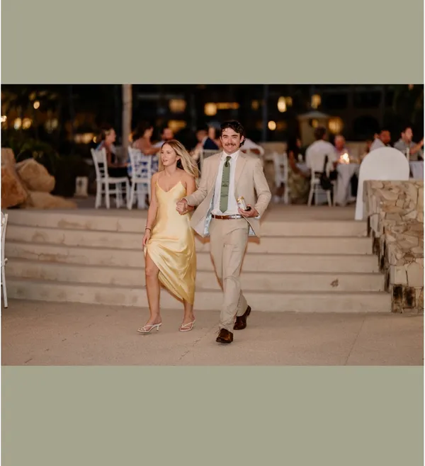 Zara maxi dress flowy butter yellow satin effect wedding evening party holiday - Image 6