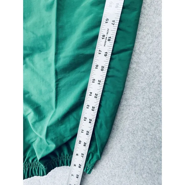 Vintage‎ Tommy Hilfiger Track Pants Green Baggy Windbreaker Logo Mens M NWT 90s - Image 9