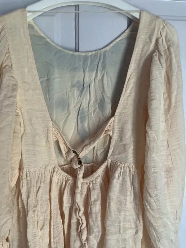 Free People Cotton Top Blue Floral - Image 5