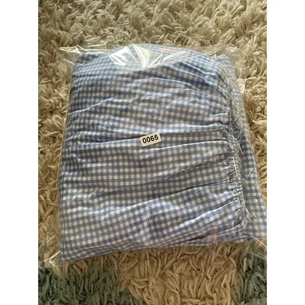 Damaris Bailey Gingham Smocked‎ Square Neck Puff Sleeve Midi Dress XS - Image 5