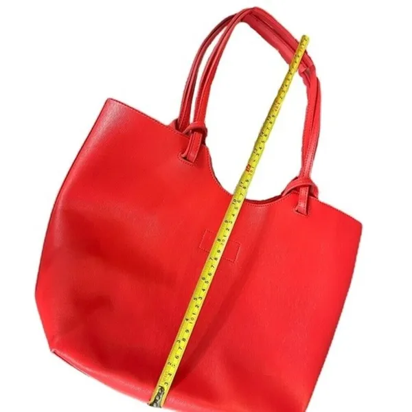 Neiman Marcus Coral Tote‎ Shoulder Purse Bag - Image 5