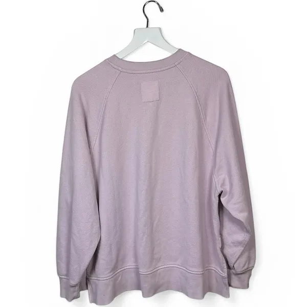 Aerie Long-sleeve Crew-neck Lavender Side Slit Oversized Sweatshirt W2260 Sz S - Image 6