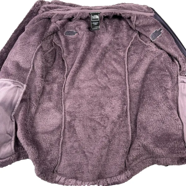 North Face Women's Osito Coat Jacket High Pile Teddy‎ Fleece Size Small Plum - Image 6