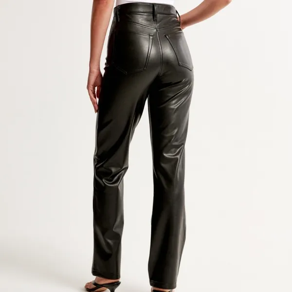 Abercrombie & Fitch Faux Leather Pants - Image 3
