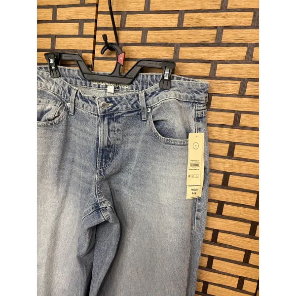No‎ Boundaries Baggy Wide Leg Pink Bow Jeans Size 12 - Image 4