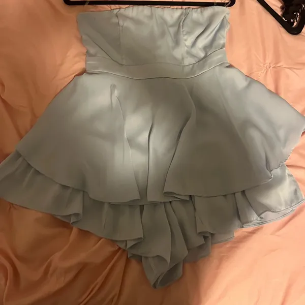 Strapless blue romper Size M - Image 4