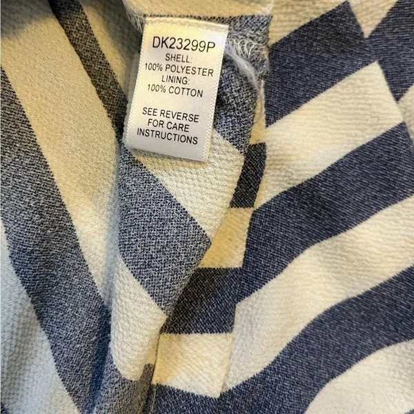 Striped off the shoulder maxi dress Blue - Image 8