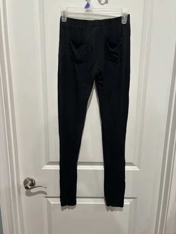 POL Black Lace Up Lounge Pants, Sz S - Image 2