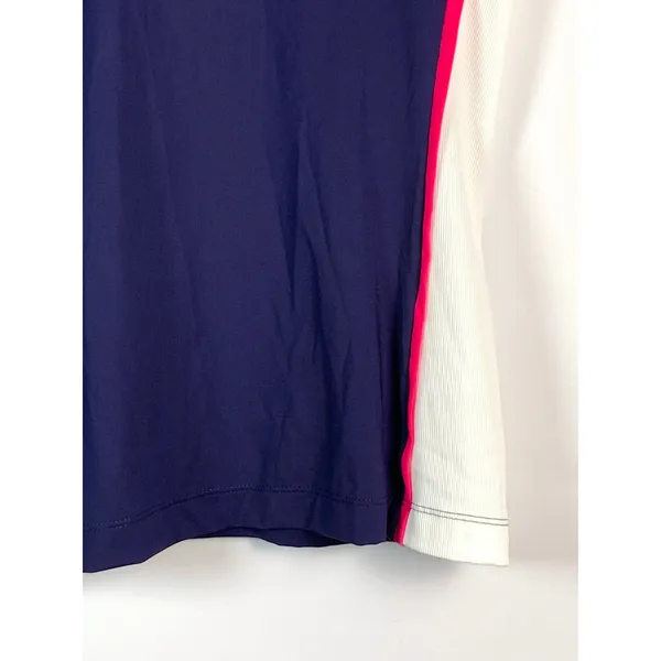 KINONA Golf Top Women S Navy Pink White Sleeveless 1/4 Zip Colorblock NWT - Image 16