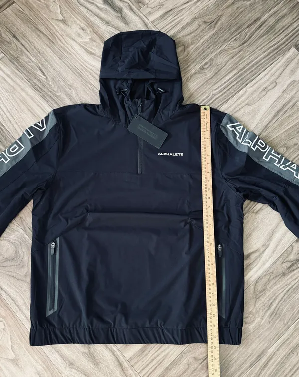 Alphalete Women’s EXP Tech Windbreaker- Black Matter, Size XL - Image 5