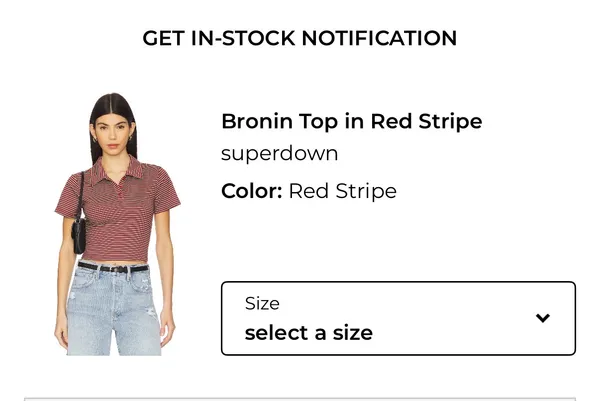 Bronin top in red stripe - Image 2