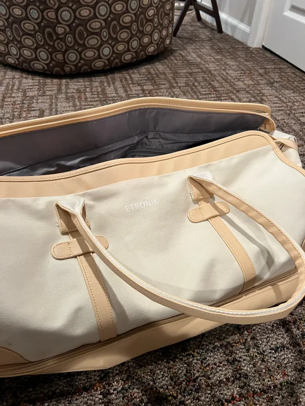 Amazon Cream and tan Sony carry-on bag #travel - Image 2
