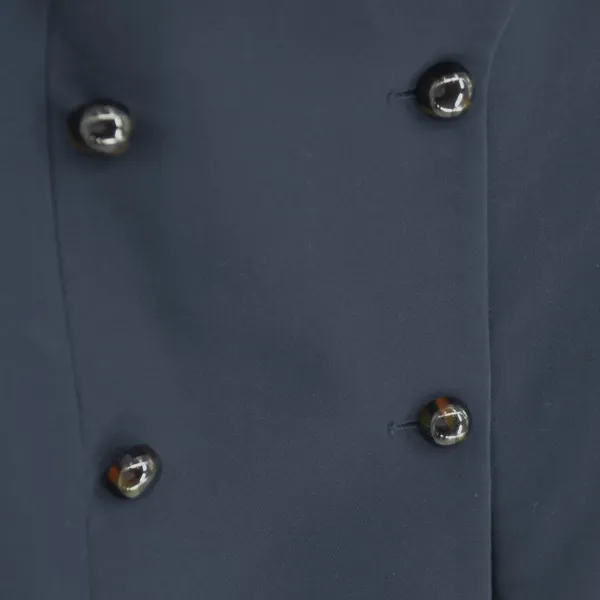 ZARA Double Breasted Wool Blend Short Coat Lined Peacoat Navy Blue Women's S - Image 4