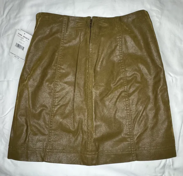 Free People Leather Skirt - Image 3