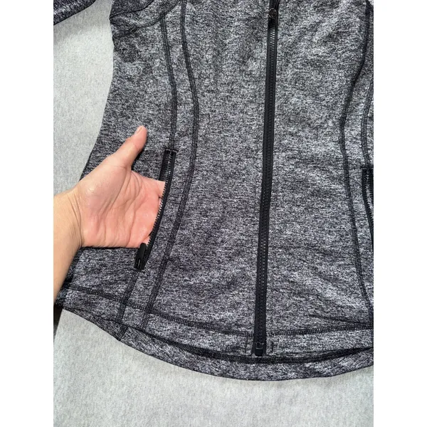 Lululemon Women's Define Jacket Gray Full Zip Long Sleeve Activewear Sz 10 - Image 3