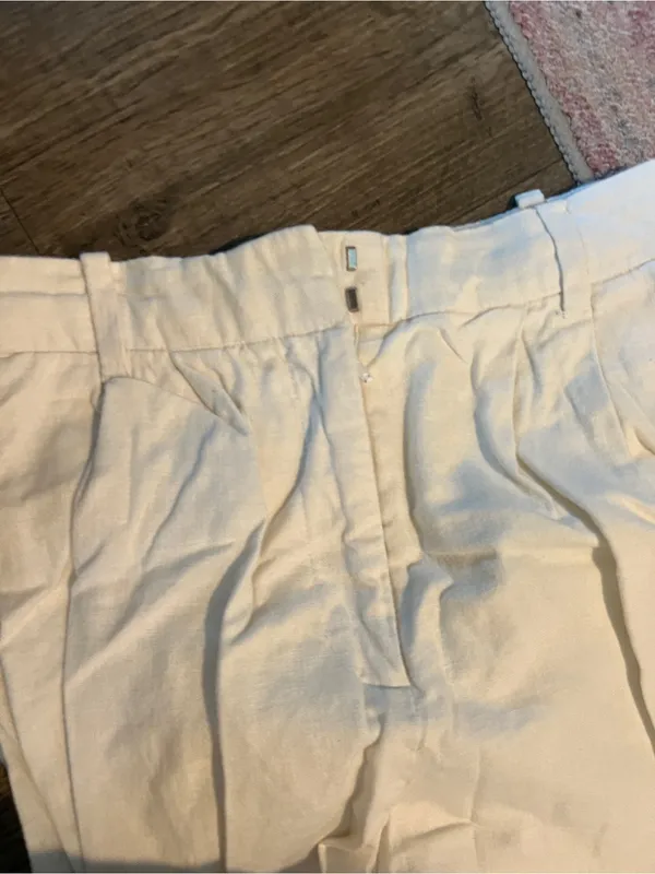 Abercrombie White Wide-Leg Women's Pants - Image 11