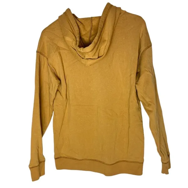 American Eagle Women's Small Hoodie Tan‎ Yellow Legging Fit Comfy Lounge Soft - Image 4