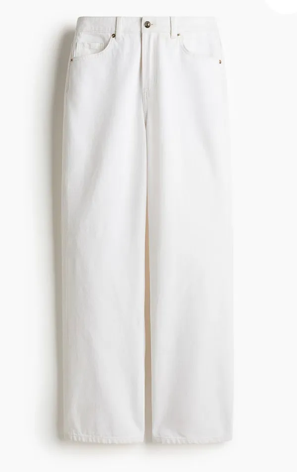 H&M White Jeans Wide-Leg - Image 2