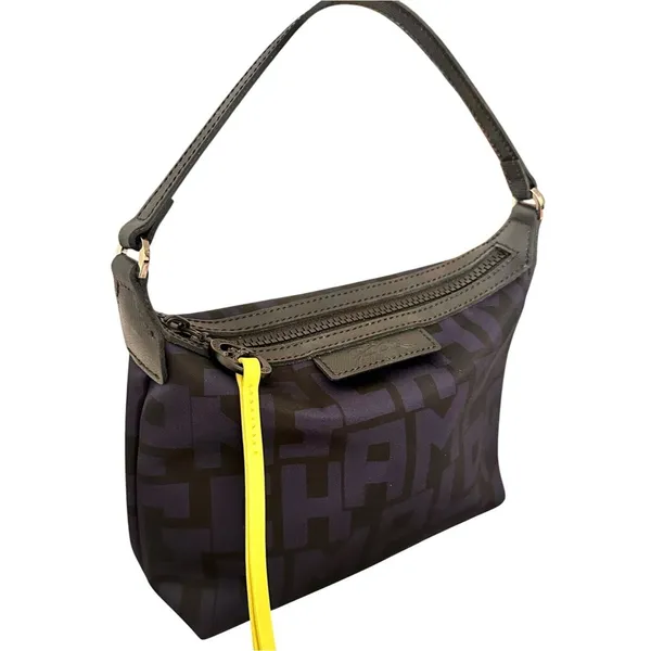 Longchamp Le Pliage LGP Nylon Pouch Clutch Black Navy - Image 8
