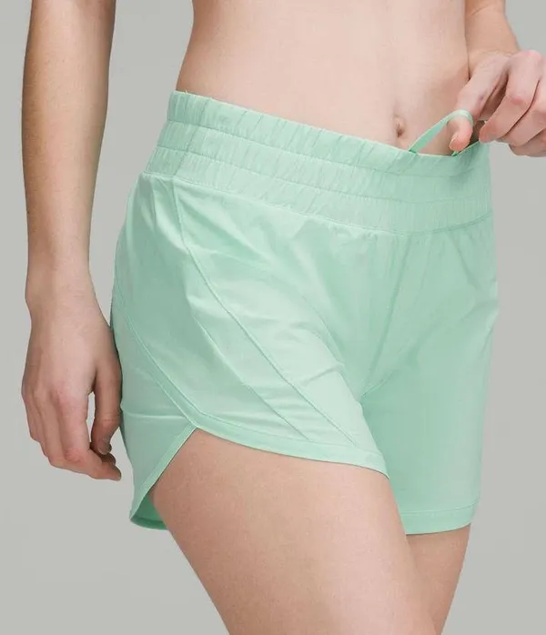 Lululemon Wild Mint Track That Mid-Rise Lined Short 5" Size 0 - Image 9