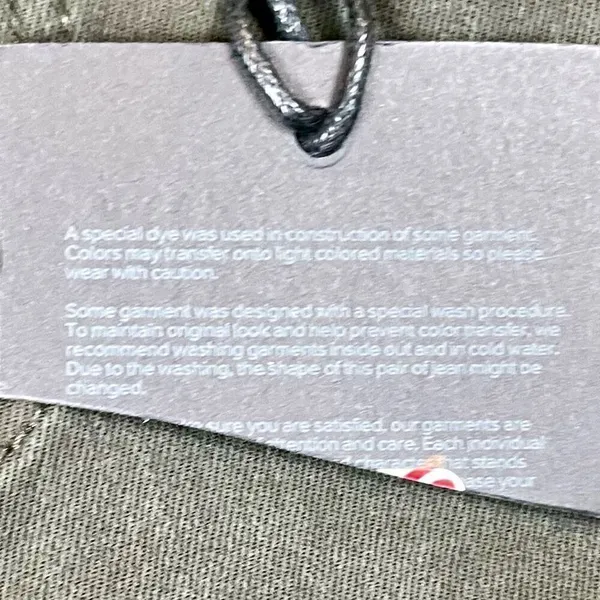 Vervet New Flying Monkey Army Green Distressed Jeans 28 - Image 6