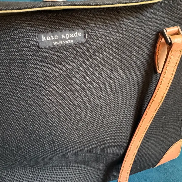 Black Canvas Kate Spade Tote Bag - Image 10