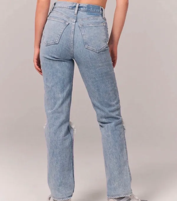 Abercrombie Classic High-Rise Distressed Women’s Jeans - Curve Love 0R / 25 - Image 2