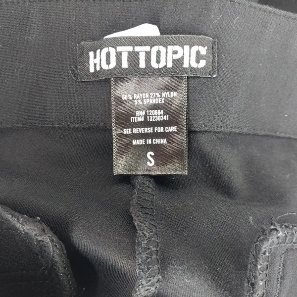 Hot Topic High Rise Skinny Zipper Moto Legging Size S - Image 6