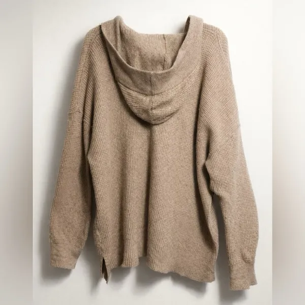 Aerie CozyUp Waffle Sweater Hoodie - Image 3