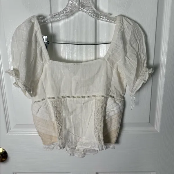 Free People Bali Alana Top & Pant Set in White XS - Image 6