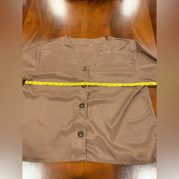Brown Satin Button - Image 7