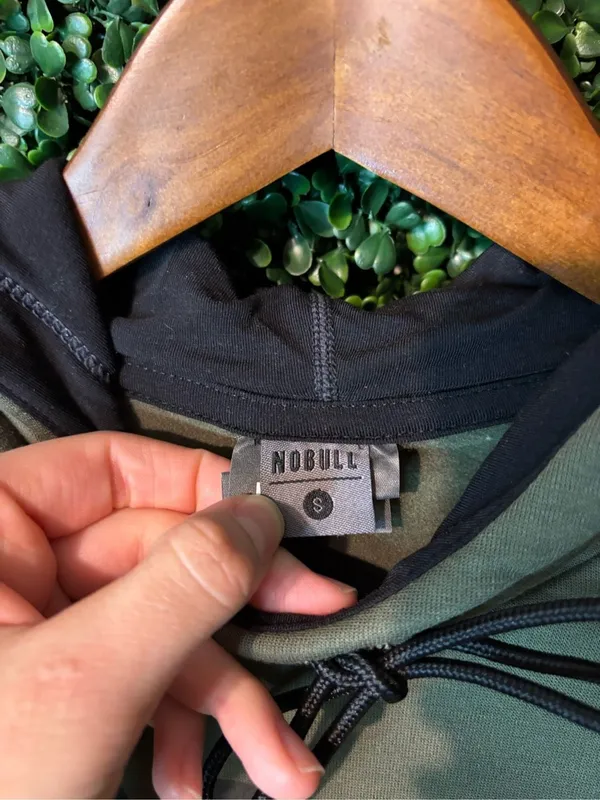 NoBull Green Hoodie NWT SZ Small Dark Green - Image 3