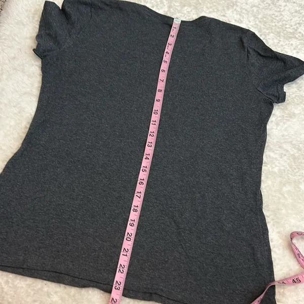 🎀 3/$20 Fruit of the loom womens medium grey coffee t shirt - Image 4