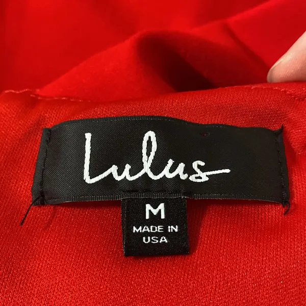 Lulus Sealed With a Kiss Red Ruffled Bodycon Dress in red size M - Image 11
