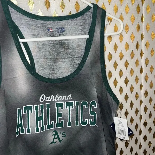 NWT Oakland athletics A’s tank top baseball shirt size M - Image 2
