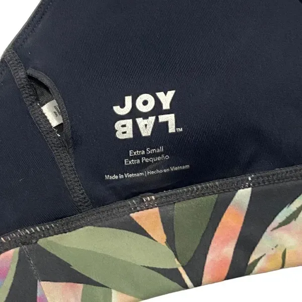 JoyLab Tropical Leaf Braided Racerback Sports Bra - Image 6