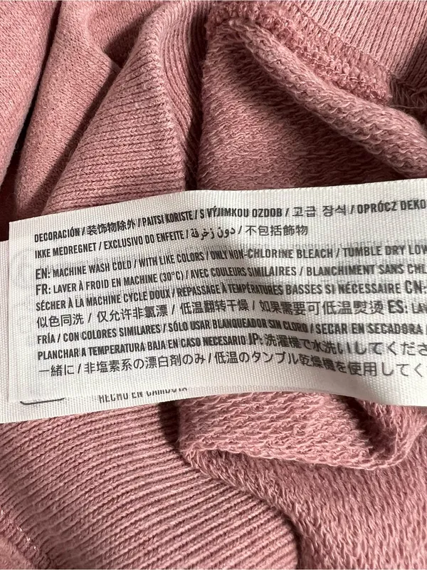 Hollister Pink Sweatshirt Size Small - VGUC - Image 7