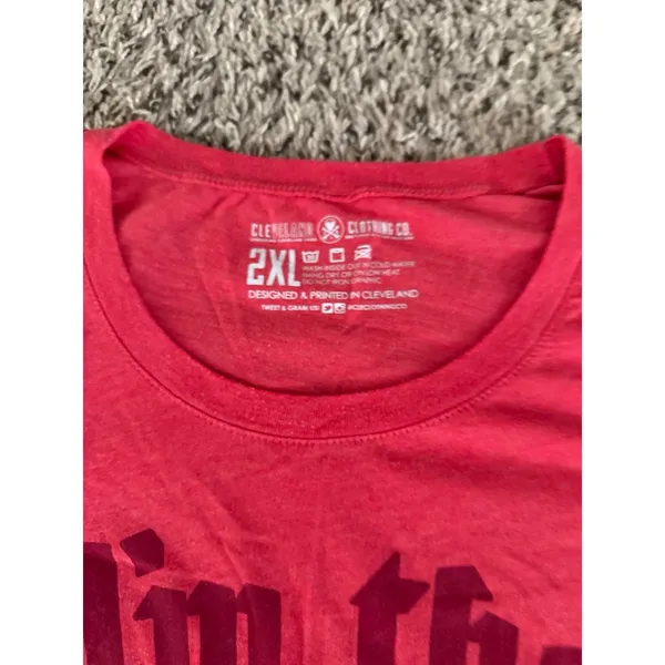 Cleveland Clothing Co Women's Red‎ "I'm the Wurst" Short Sleeve Tee Size 2XL - Image 3