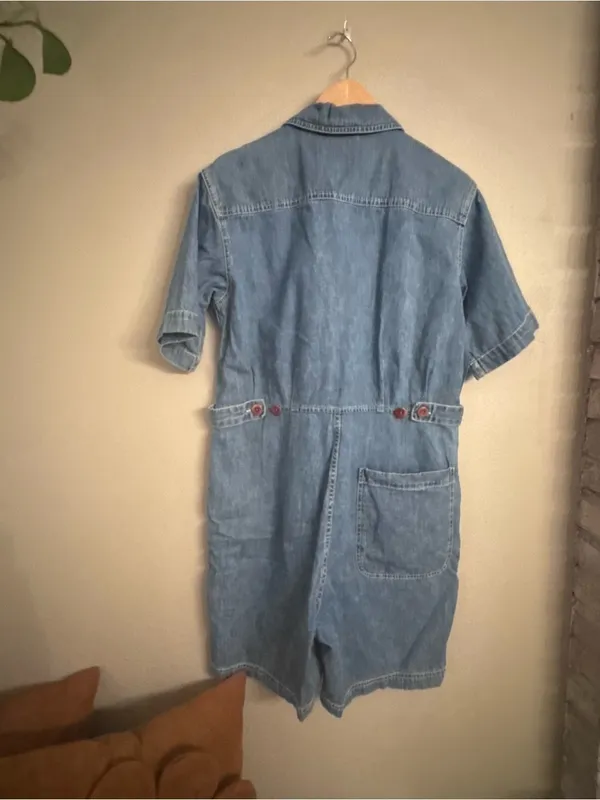 ALEX MILL Standard Denim Romper Blue Size M - Image 6