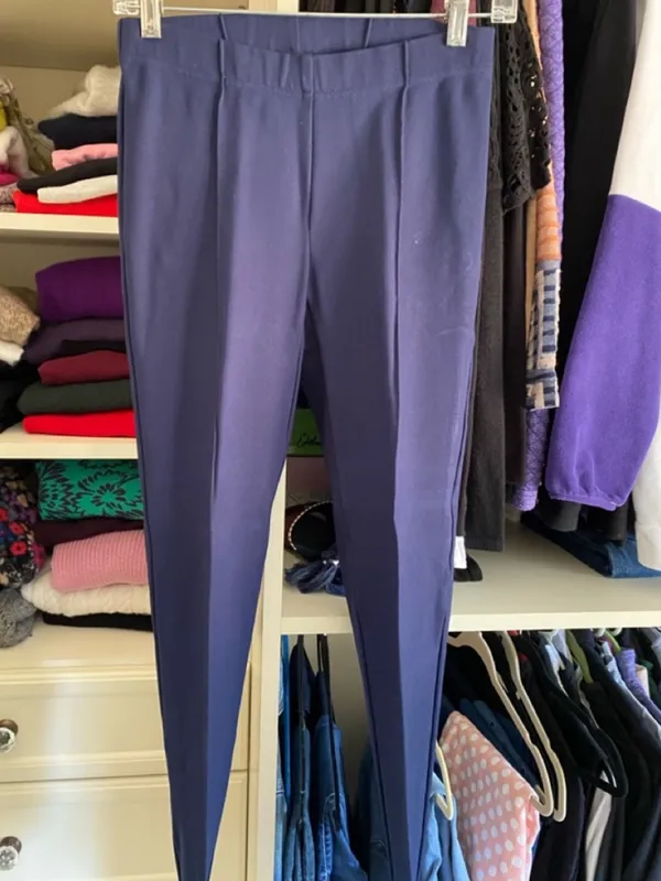 Lilly Pulitzer Travel Ponte Pant Midnight Navy Leggings Small Minimal Preppy - Image 3