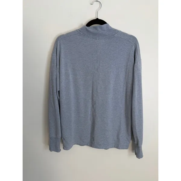 Athleta Grey V neck sweatshirt size medium - Image 3