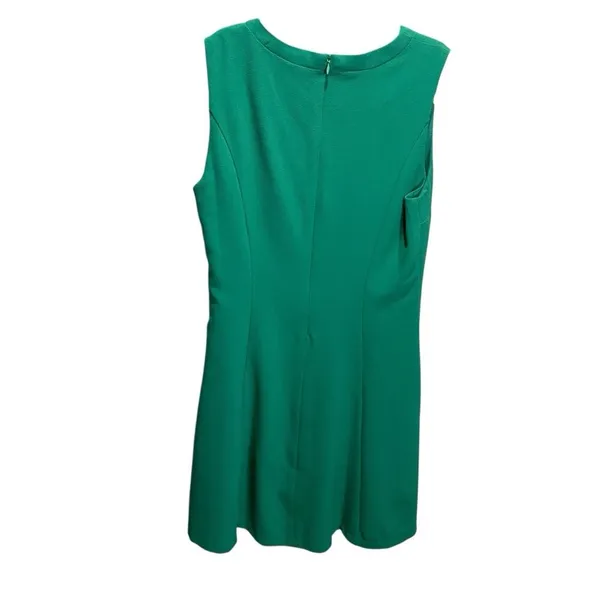 TEA & CUP LOS ANGELES S‎ Green Fit and Flare Sleeveless Mini Dress - Image 4