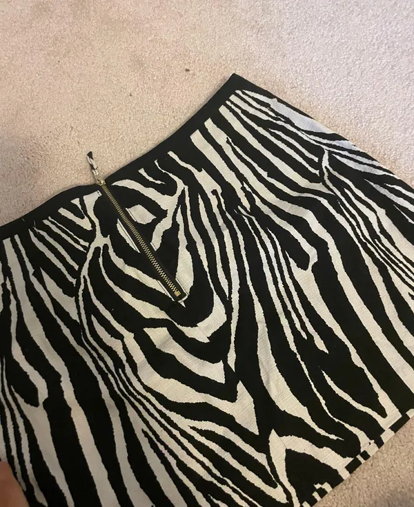 H&M Zebra Print Mini Skirt - Image 2