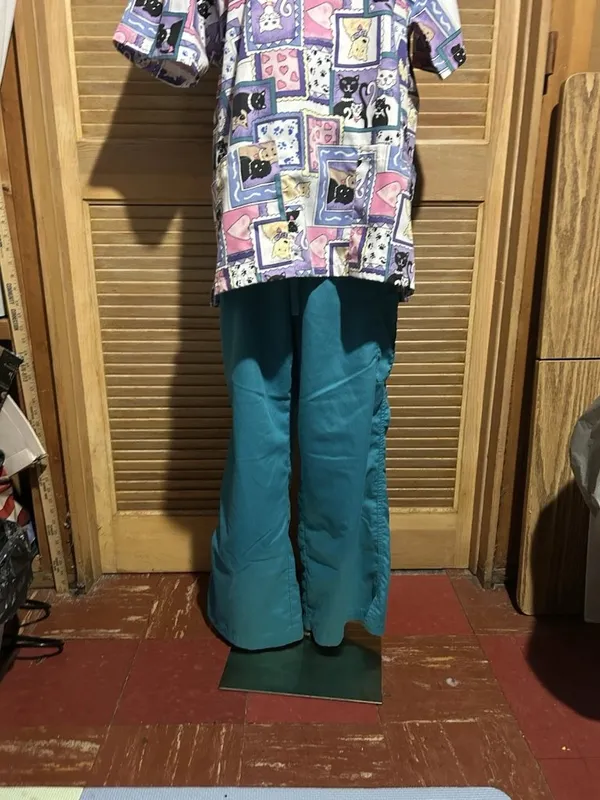 Greys Anatomy by Barco Womens Scrub Pants Blue L Solid Woven Poly/Rayon - Image 10