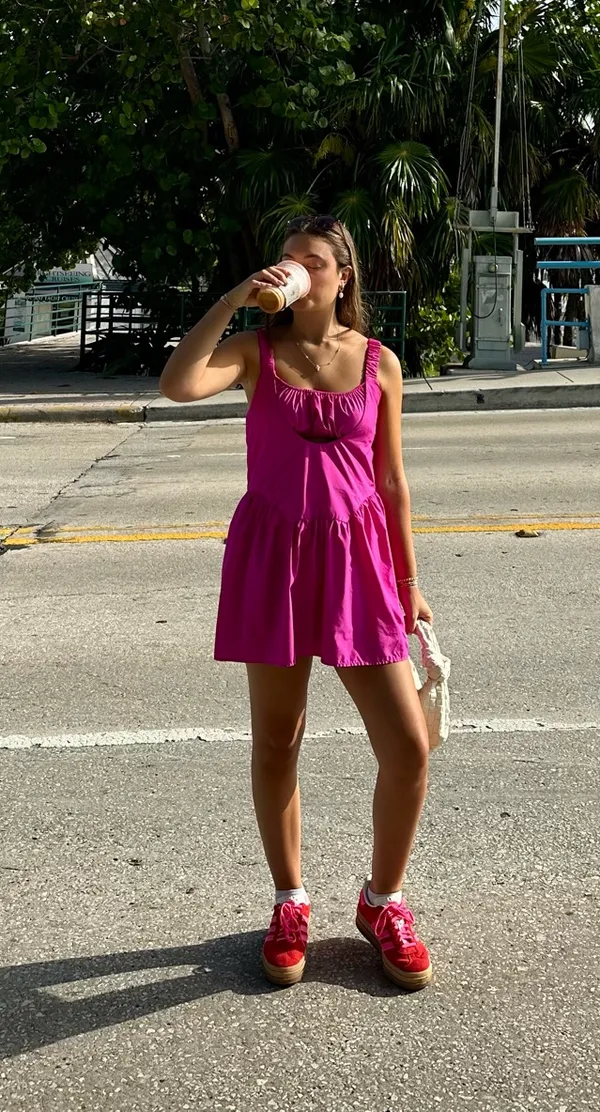 Pink Amazon Workout Dress - Image 2